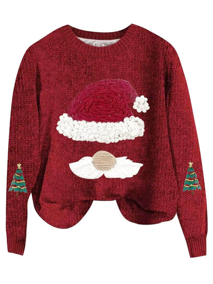 Loose Fit Christmas Knit Sweater