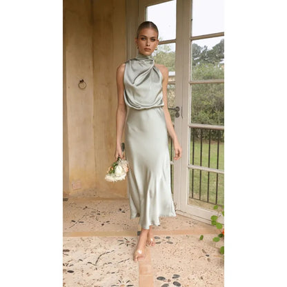 Roséline™ Elegant Summer Dress – Sleeveless Chic Edition