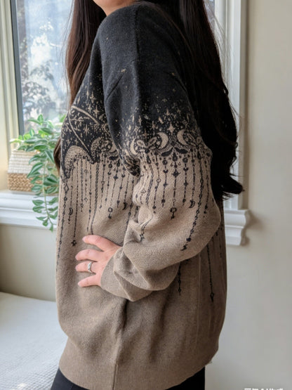 Moth & Cosmos Jacquard Sweater