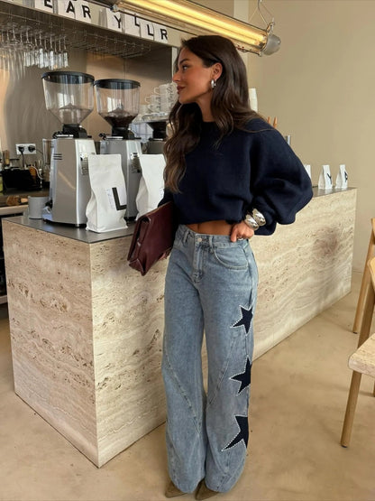 Casual Star Straight Jeans